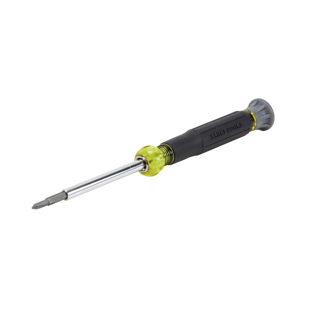 Klein Multi-Bit Electronics Screwdriver, 4-in-1, Phillips, Slotted Bits (32581)