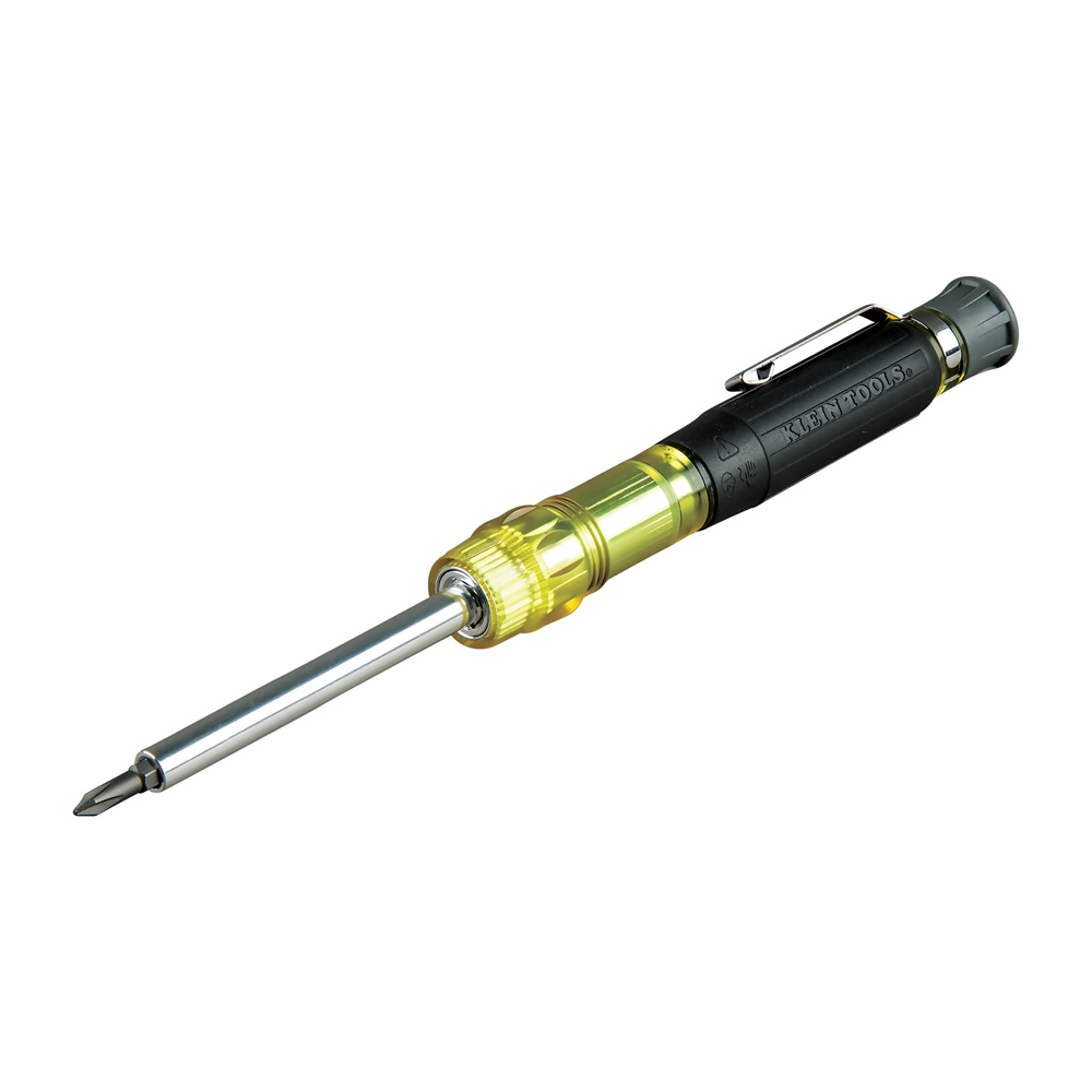 Klein Multi-Bit Electronics Pocket Screwdriver, 4-in-1, Ph, Sl Bits (32614)