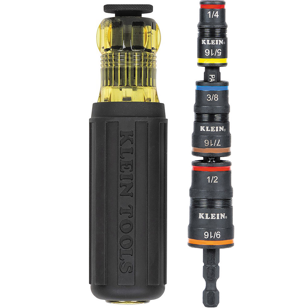 Klein 7-in-1 Impact Rated Flip Socket Set with Handle (32910)