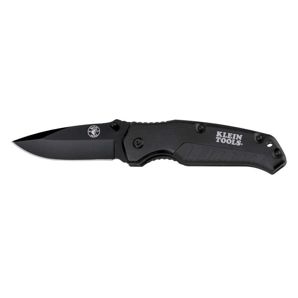 Klein Pocket Knife, Black, Drop Point Blade (44220)