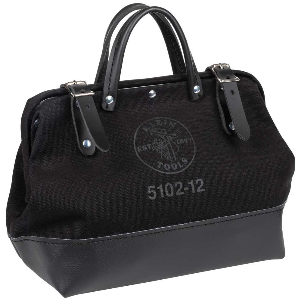 Klein Tool Bag, Black Canvas, 12-Inch (510212BLK)