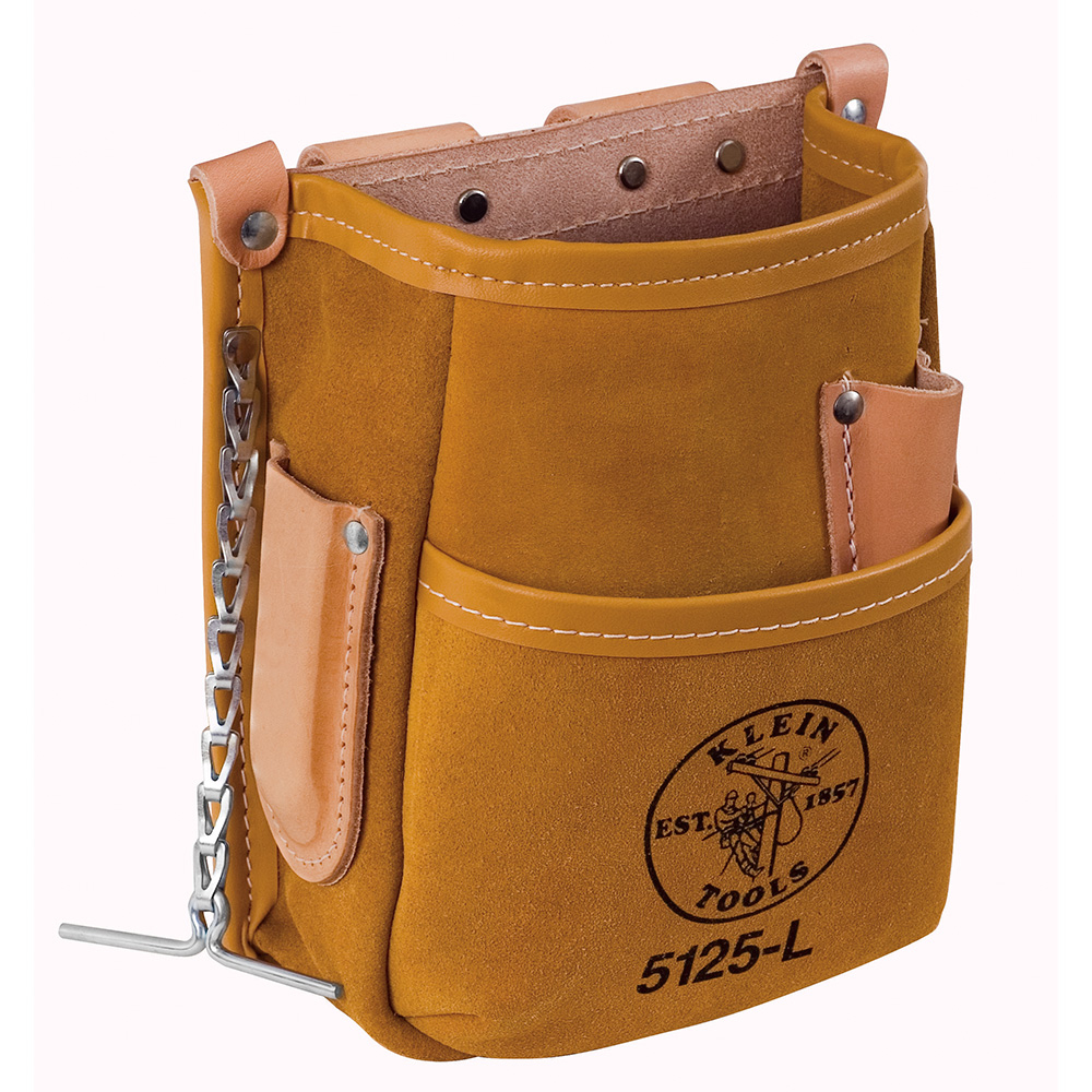 Klein Pocket Tool Pouch with Tape Thong, Leather (5125L)