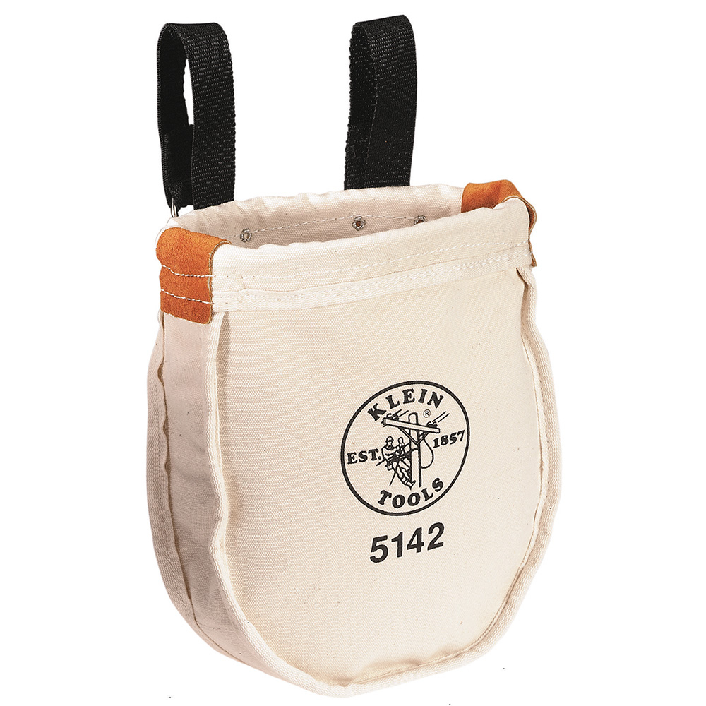 Klein Tool Bag, Canvas Utility Bag, Loop Connection, 9 x 8 x 10-Inch (5142)