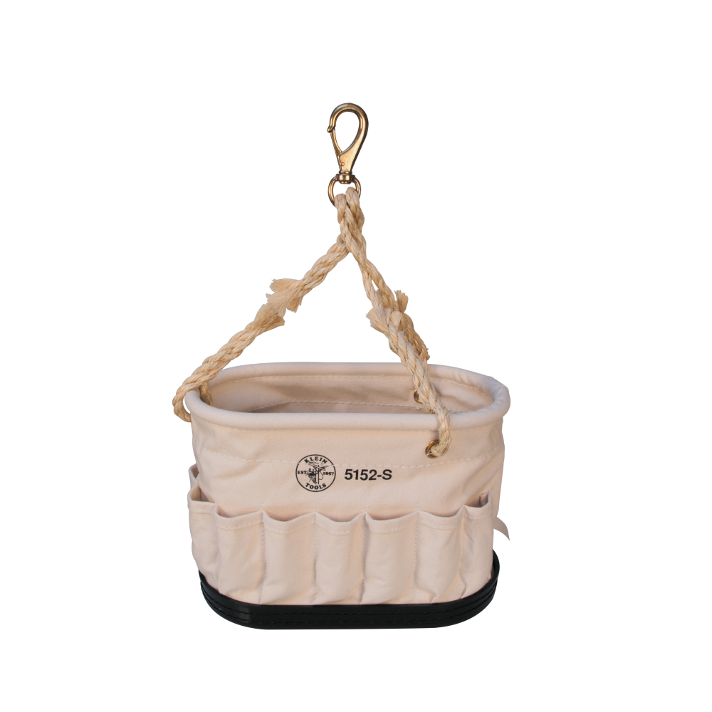 Klein Canvas Bucket, 41-Pocket Oval Bucket with Swivel Snap (5152S)