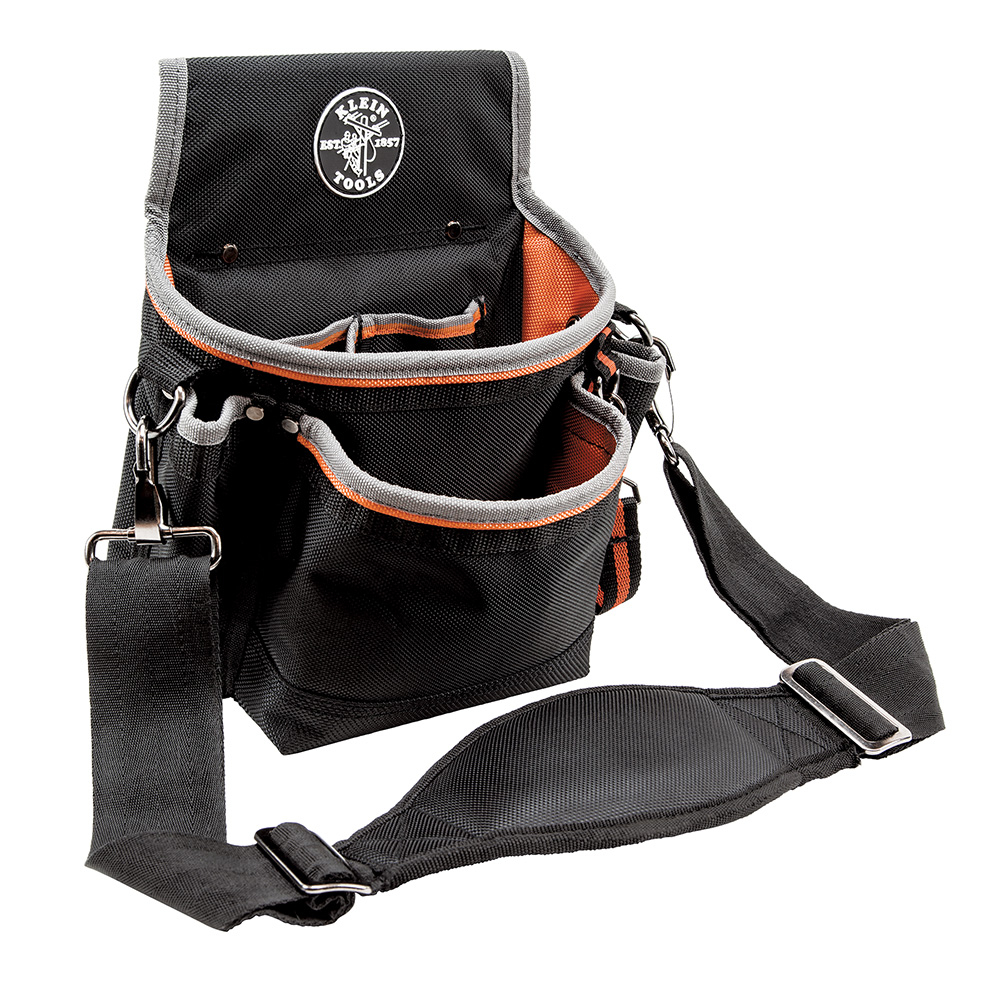Klein Tradesman Pro™ Tool Pouch, 15 Pockets, 11.5 x 4.5 x 10-Inch (5243)
