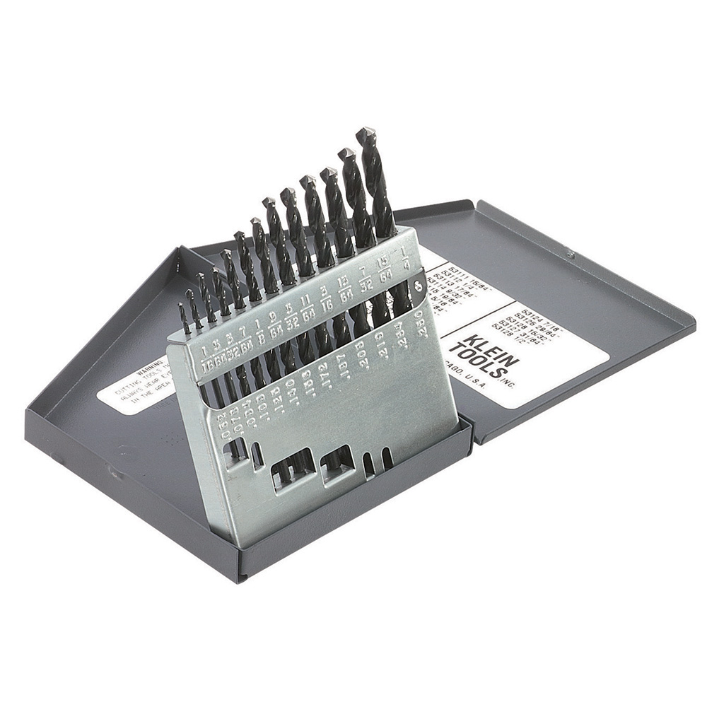 Klein Regular-Point Drill-Bit Set, 13-Piece (53002)