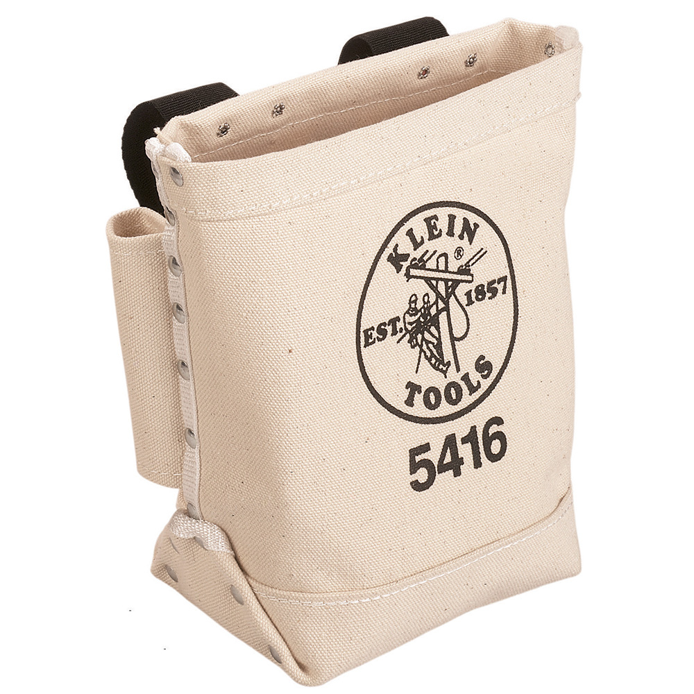 Klein Tool Bag, Bull-Pin and Bolt Pouch, Belt Strap Connect, 5 x 10 x 9-Inch (5416)