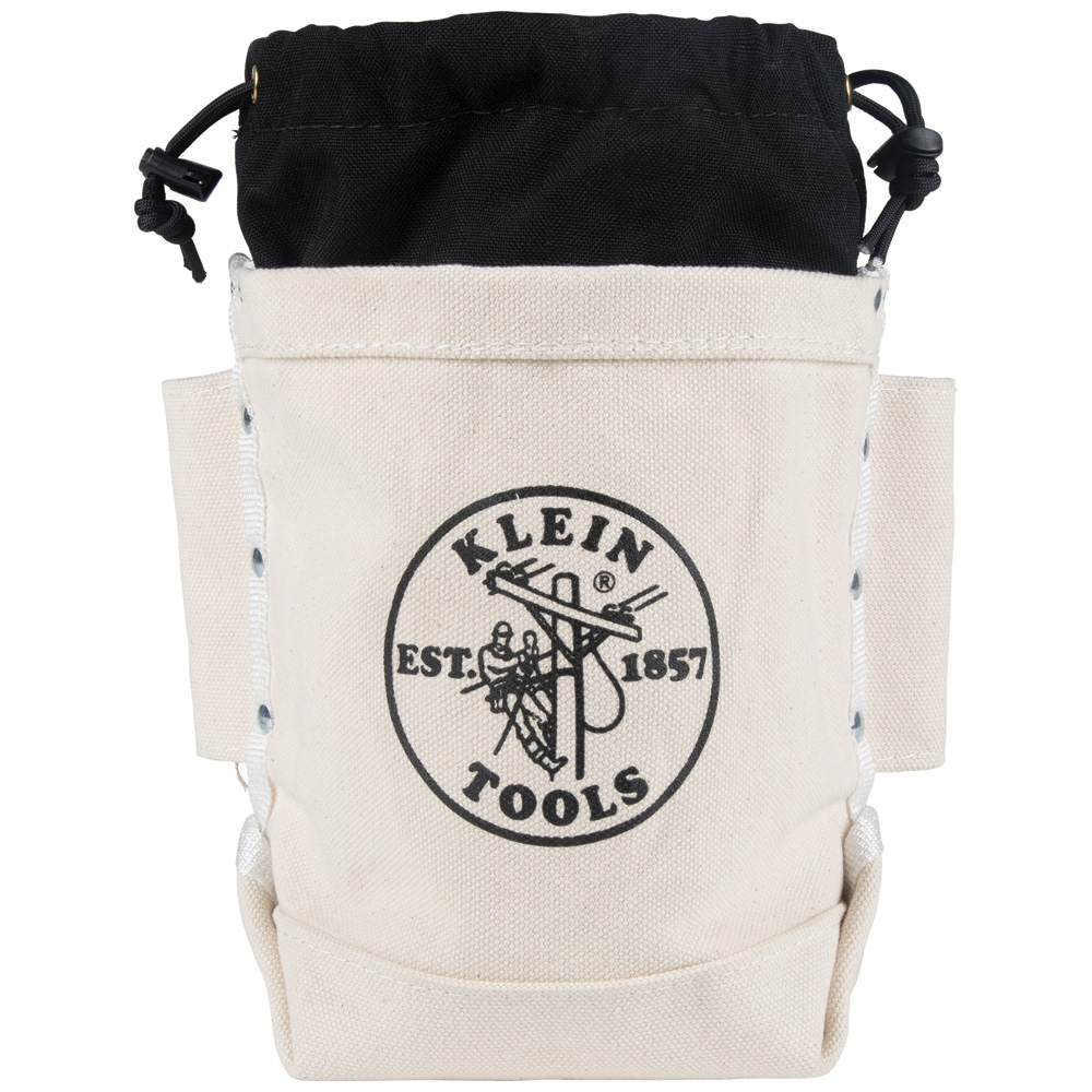 Klein Tool Bag, Extra Tall Top Closing Bolt Bag, 5 x 12 x 9-Inch (5416TCP)