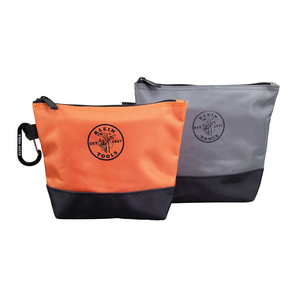 Klein Zipper Bag, Stand-Up Tool Pouch, 2-Pack (55470)