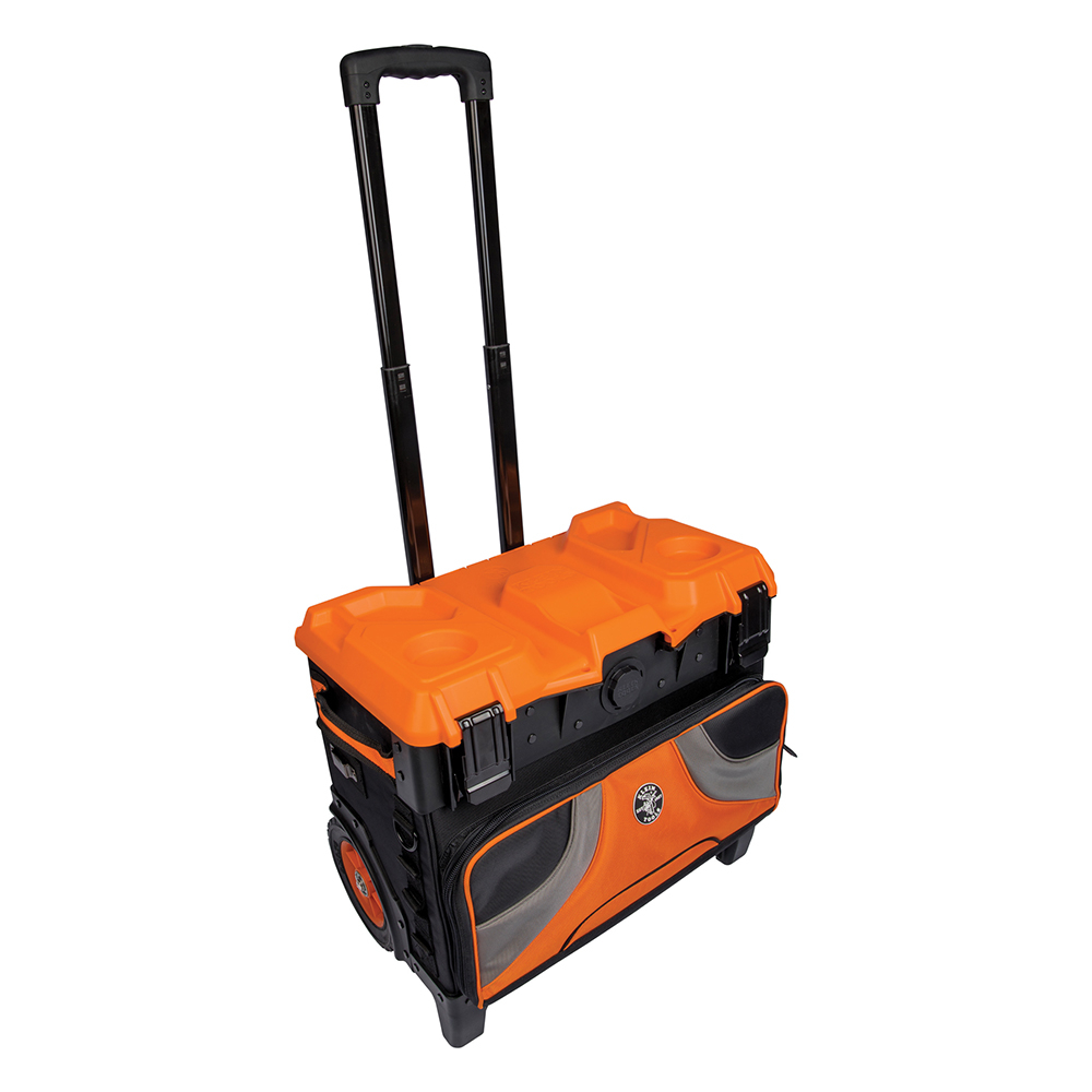 Klein Tradesman Pro™ Tool Master Rolling Tool Bag, 19 Pockets, 22-Inch (55473RTB)