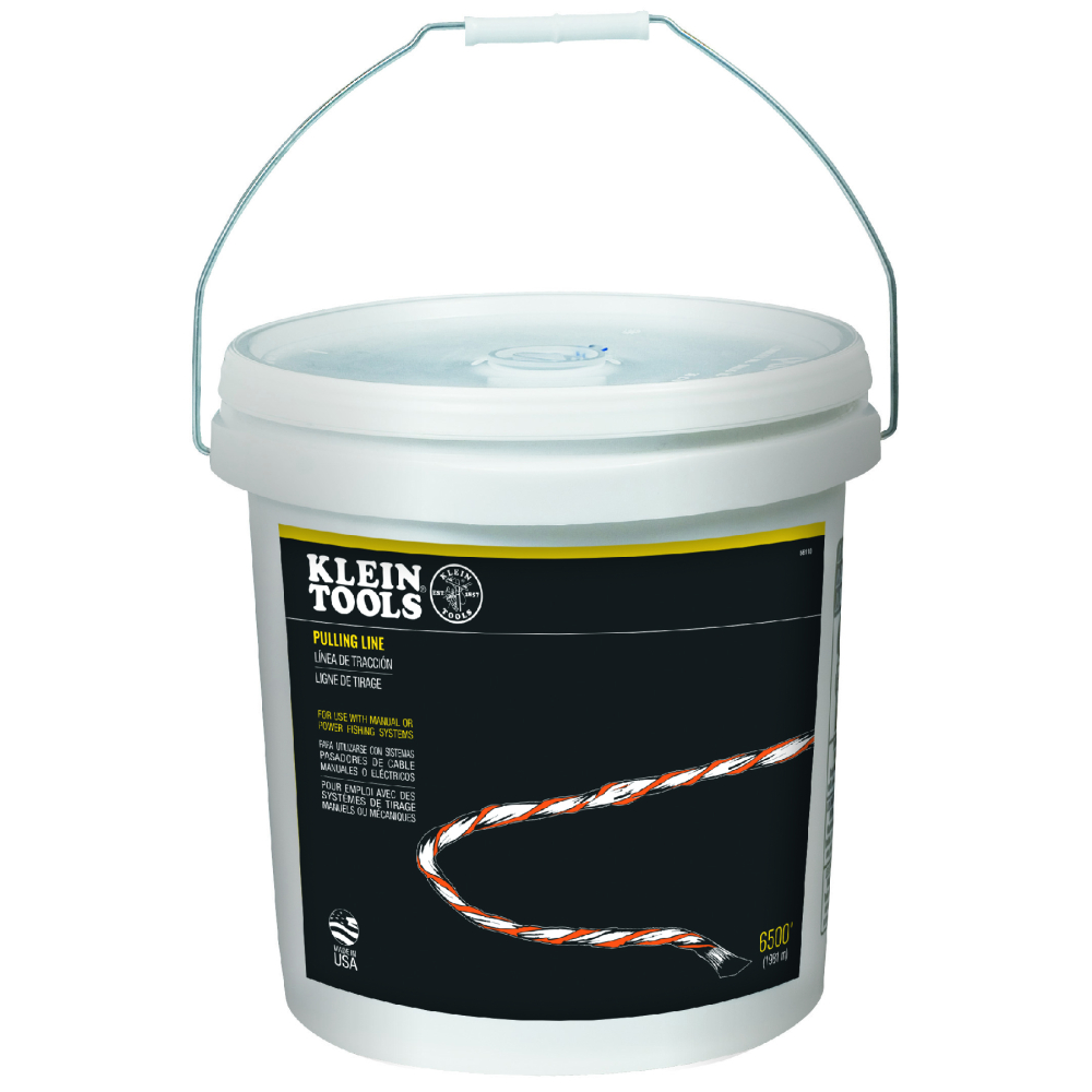 Klein Poly Pull Line with Orange Tracer 6500-Foot (56110)