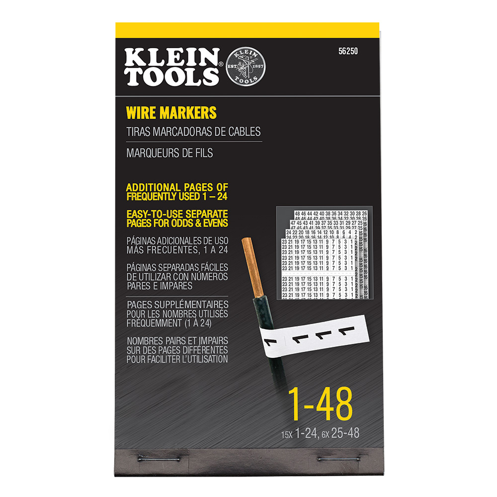 Klein Wire Marker Book, 1-48 (56250)