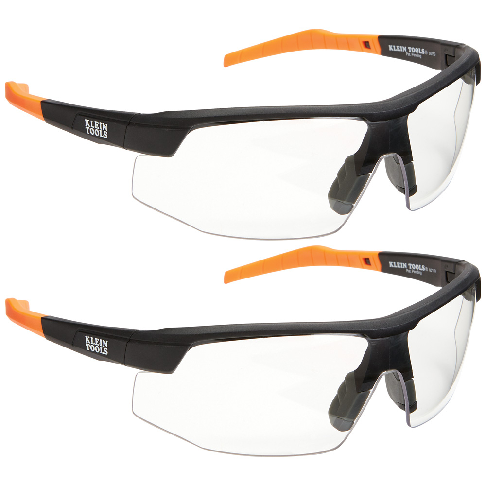 Klein Standard Safety Glasses, Clear Lens, 2-Pack (60171)