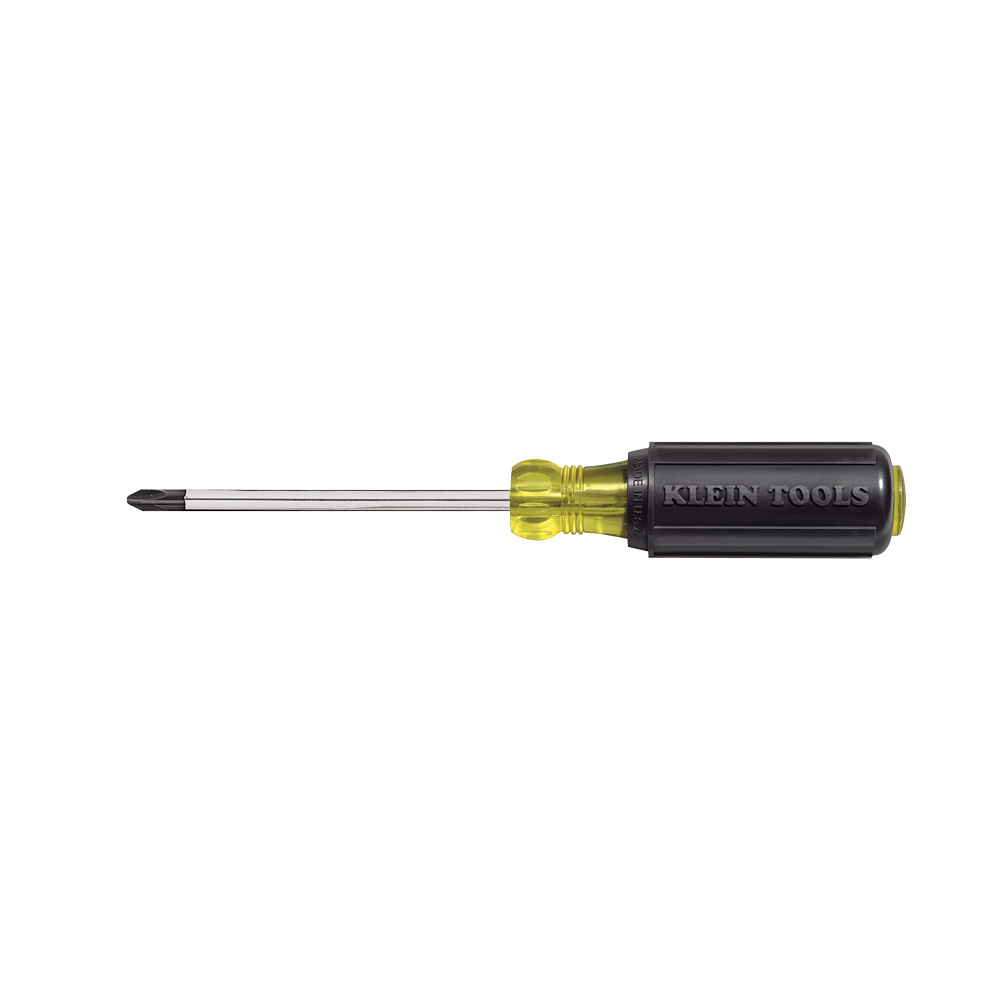 Klein #2 Phillips Screwdriver, 4-Inch Round Shank (603-4)