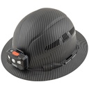 Klein Hard Hat, Premium KARBN™ Pattern, Vented Full Brim, Class C, Lamp (60347)
