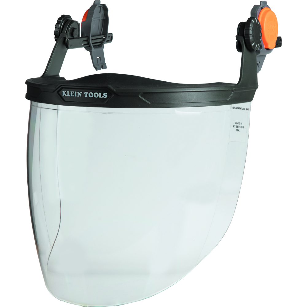 Klein Face Shield, Safety Helmet and Cap-Style Hard Hat, Clear (60472)