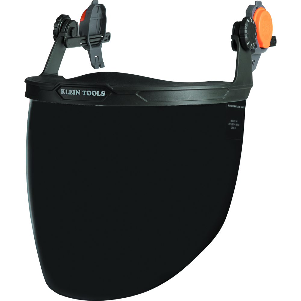 Klein Face Shield, Safety Helmet and Cap-Style Hard Hat, Gray Tint (60473)
