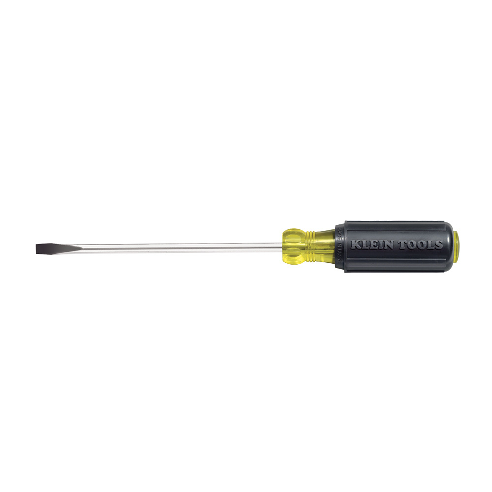 Klein 1/4-Inch Cabinet Screwdriver, 4-Inch Round Shank (605-4)