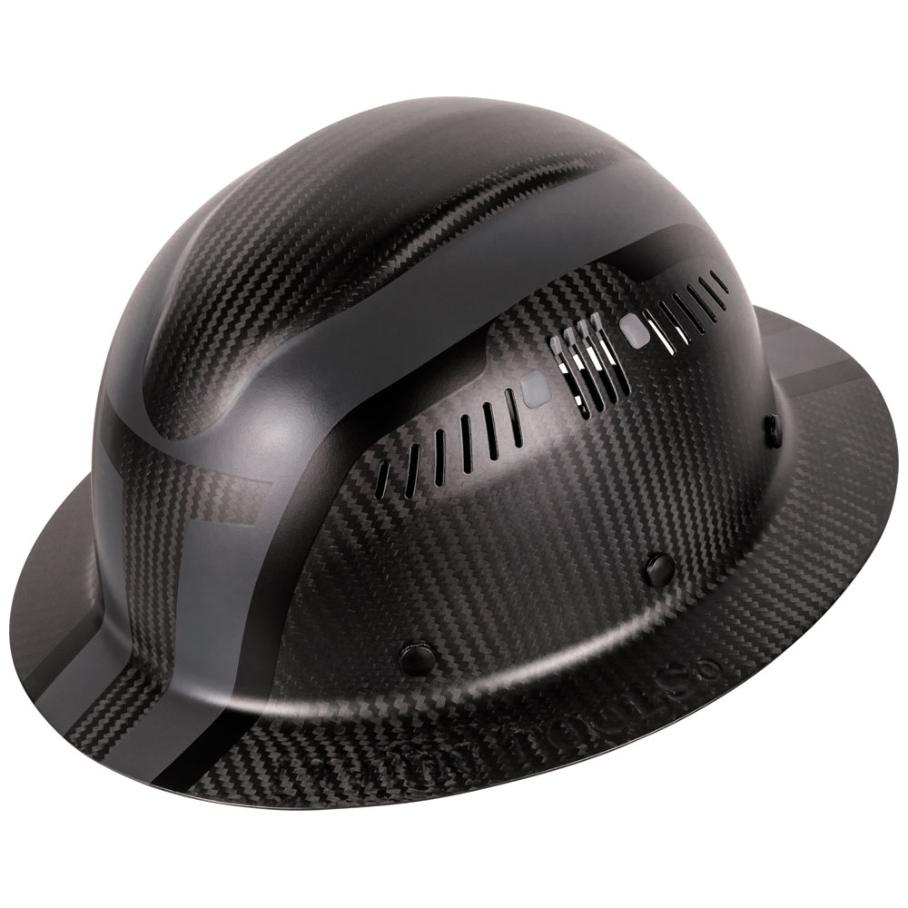 Klein Carbon Fiber Full Brim Hard Hat, Spartan (60513)