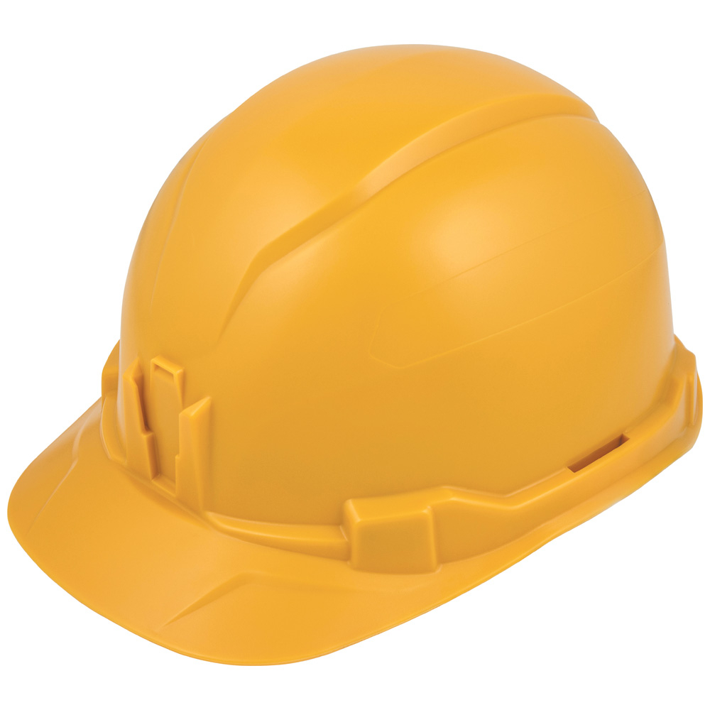 Klein Hard Hat, Non-Vented, Cap Style, Yellow (60535)