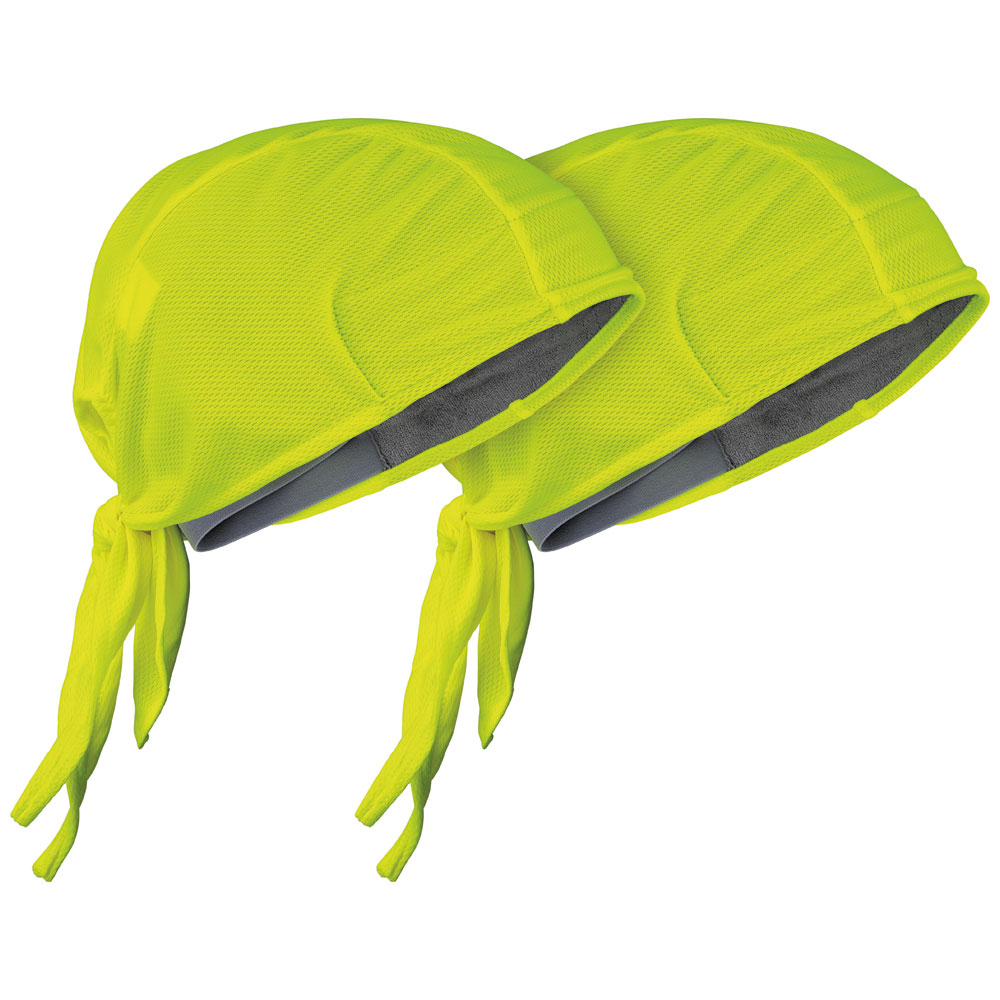 Klein Cooling Bandana, High-Visibility Yellow, 2-Pack (60546)