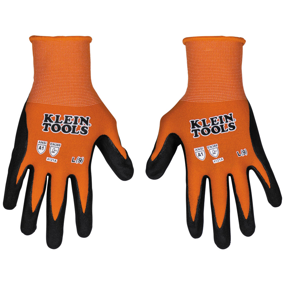 Klein Knit Dipped Gloves, Cut Level A1, Touchscreen, 1-Pair