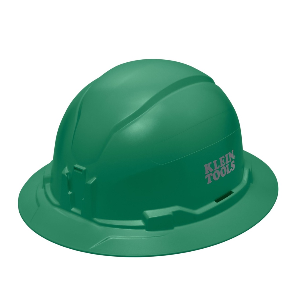 Klein Hard Hat, Non-Vented, Full Brim Style, Green (60940)