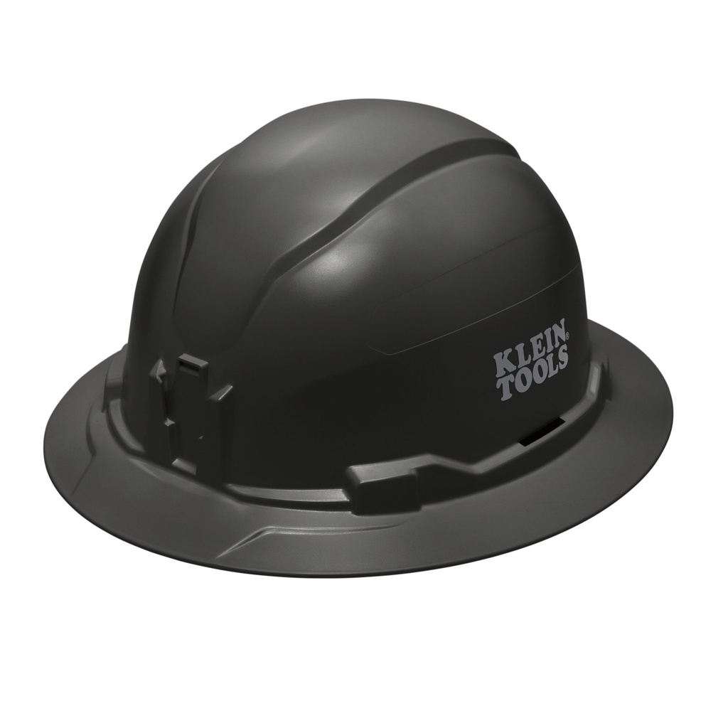 Klein Hard Hat, Non-Vented, Full Brim Style, Black (60960)