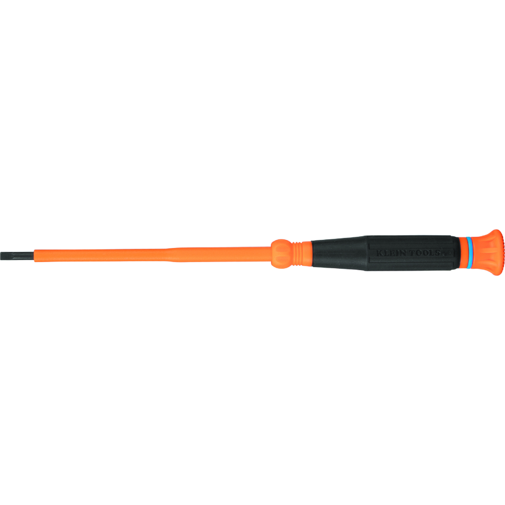 Klein Insulated Precision Screwdriver, 1/8-Inch Slotted, 4-Inch Shank (6254INS)