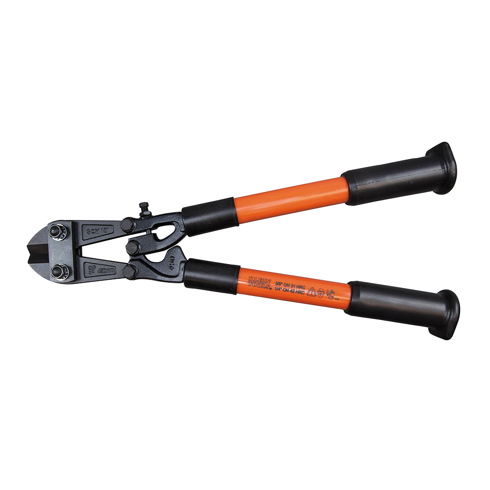 Klein Bolt Cutter, Fiberglass Handle, 18-Inch (63118)