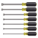 Klein Nut Driver Set, Magnetic Nut Drivers, 6-Inch Shafts, 7-Piece (647M)