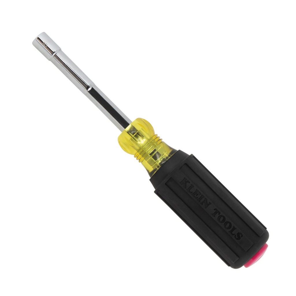 Klein Metric Magnetic Color-Coded Nut Driver, Heavy-Duty Hollow-Shaft, 6mm (65406MAGM)