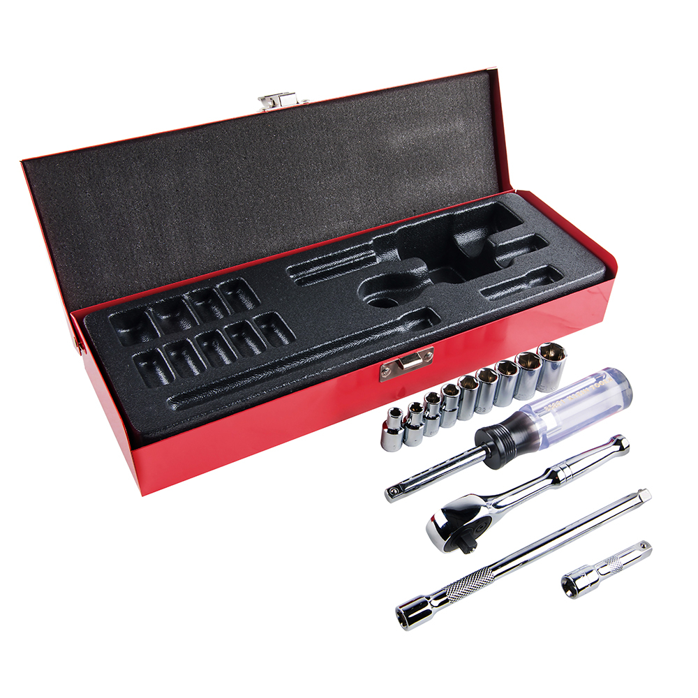 Klein 1/4-Inch Drive Socket Wrench Set, 13-Piece (65500)