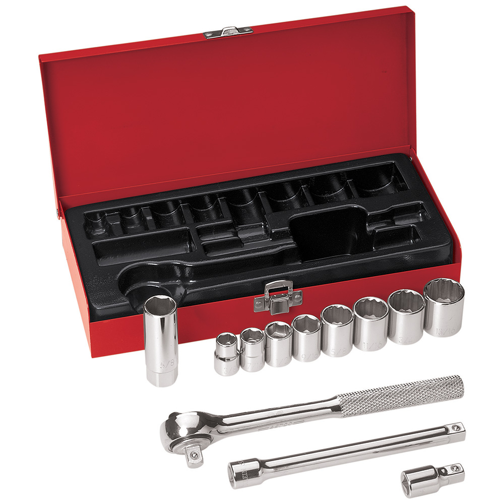 Klein 3/8-Inch Drive Socket Wrench Set, 12-Piece (65504)