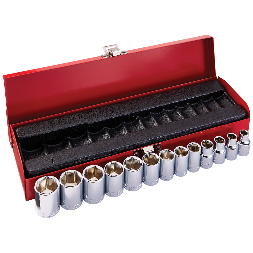 Klein 3/8-Inch Drive Socket Wrench Set, Metric, 13-Piece (65506)