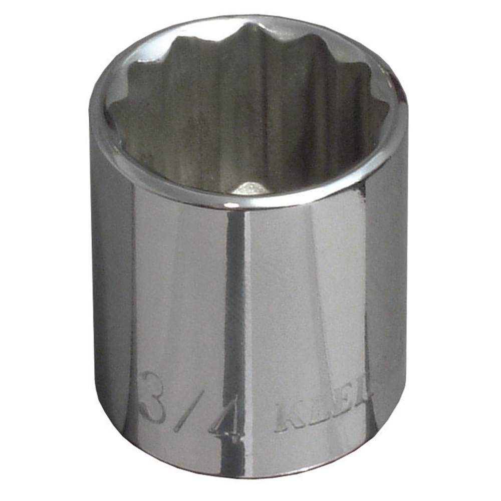 Klein 7/8-Inch Standard 12-PT Socket, 3/8-Inch Drive (65708)