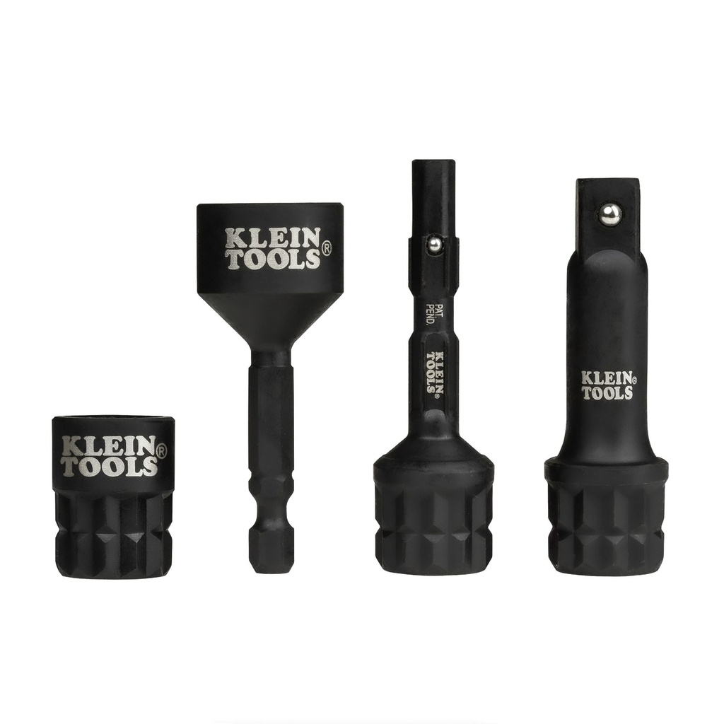 Klein KNECT™ 3/8-Inch Drive (M) Impact Socket Adapter Set (65KADPM)