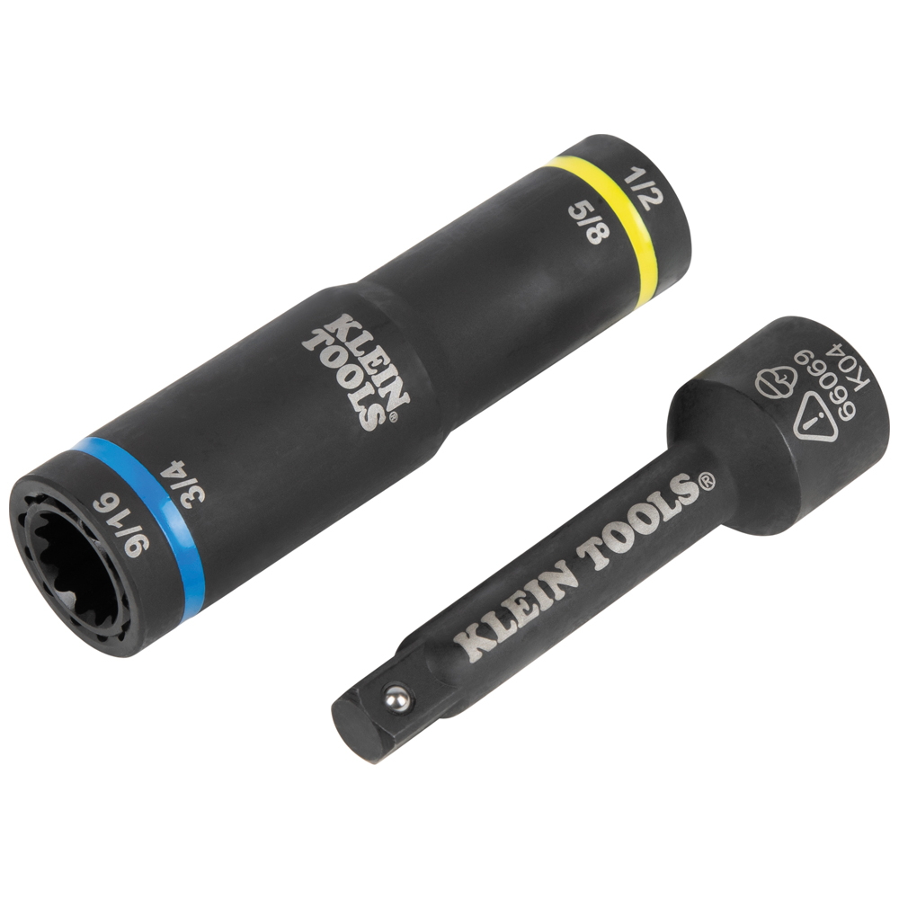 Klein 4-In-1 Flip Quad Socket, 1/2-Inch Drive (66009)