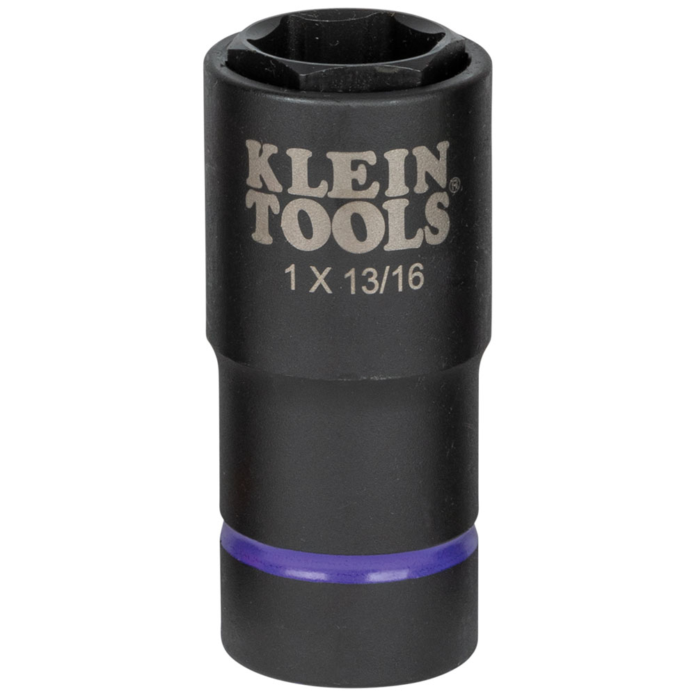 Klein 2-in-1 Impact Socket, 6-PT, 1 and 13/16-Inch, 1/2-Inch Drive (66065)