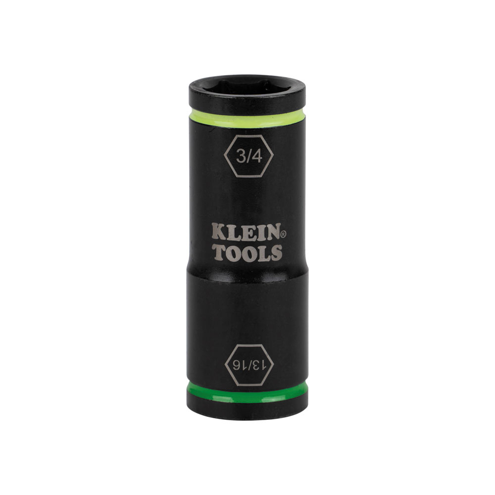 Klein Flip Impact Socket, 3/4 and 13/16-Inch (66074)