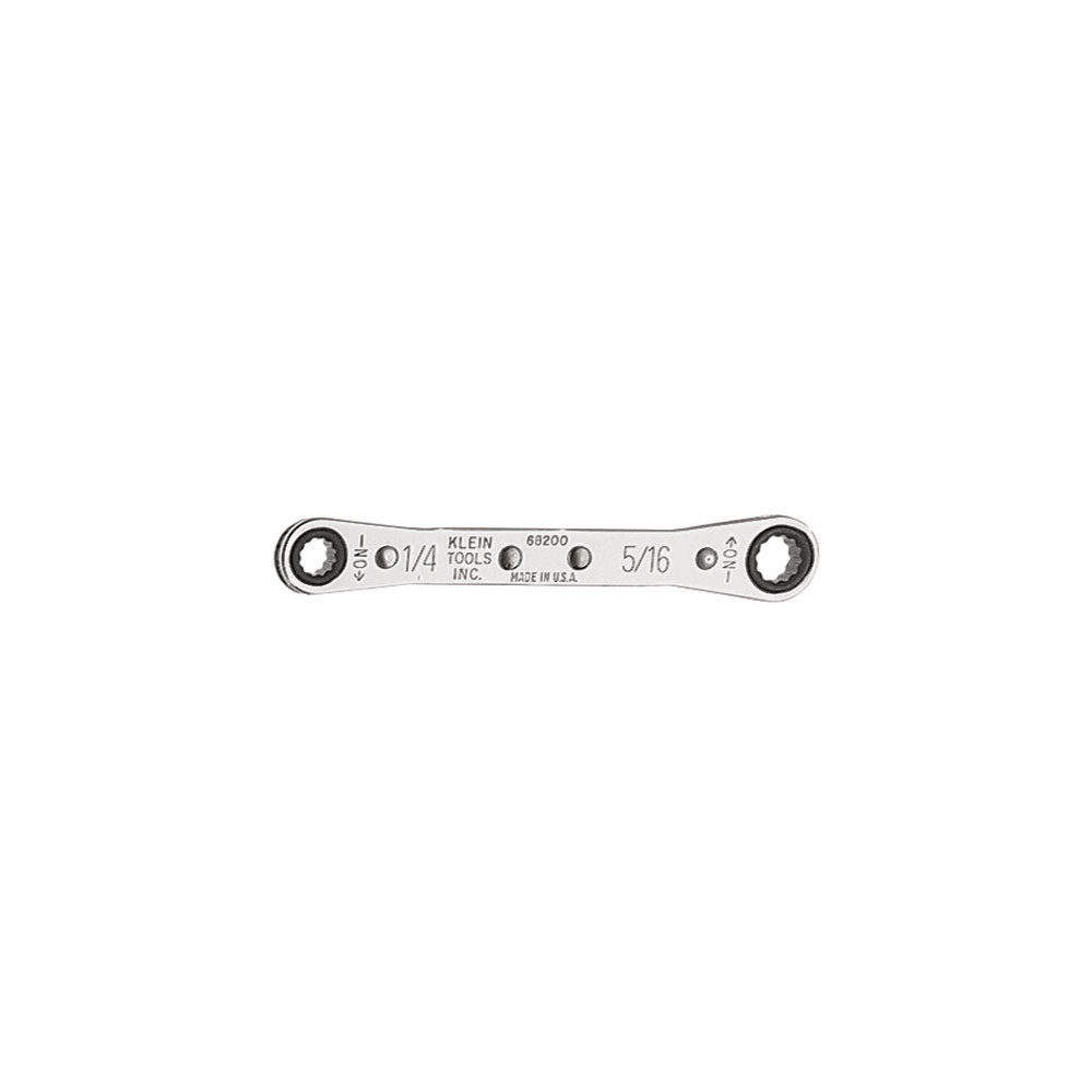 Klein Ratcheting Box Wrench 1/4-Inch x 5/16-Inch (68200)