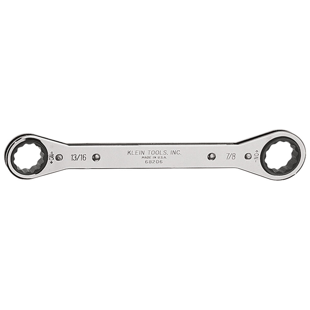 Klein Ratcheting Box Wrench 13/16 x 7/8-Inch (68206)