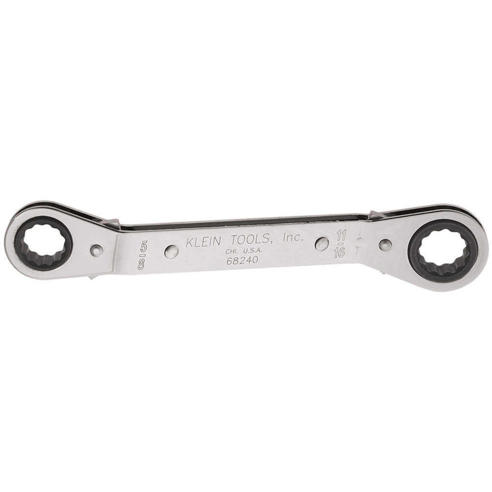 Klein Reversible Ratcheting Box Wrench, 5/8 x 11/16-Inch (68240)