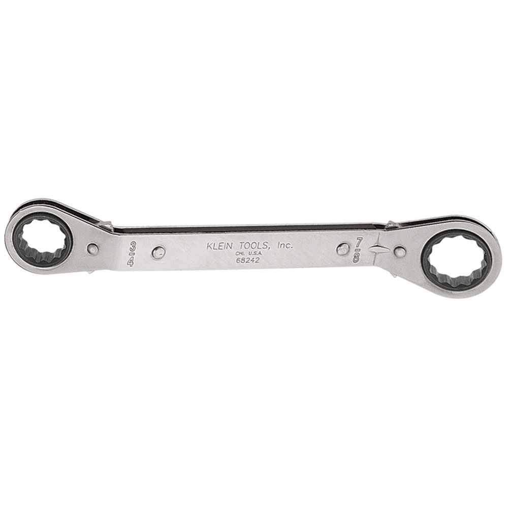 Klein Reversible Ratcheting Box Wrench, 3/4 x 7/8-Inch (68242)