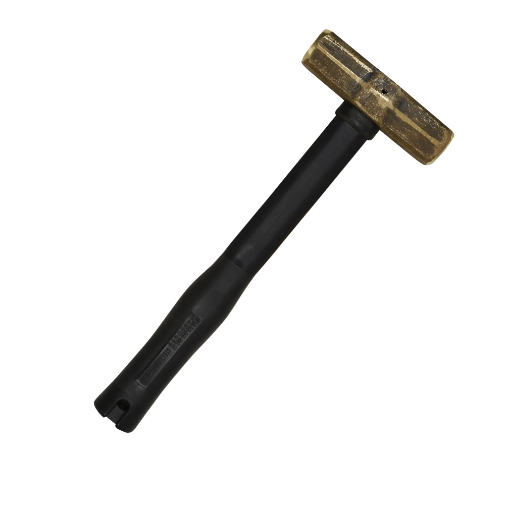 Klein Brass Sledge Hammer, Rubber Handle, 7-Pound (7HBRFRH07)