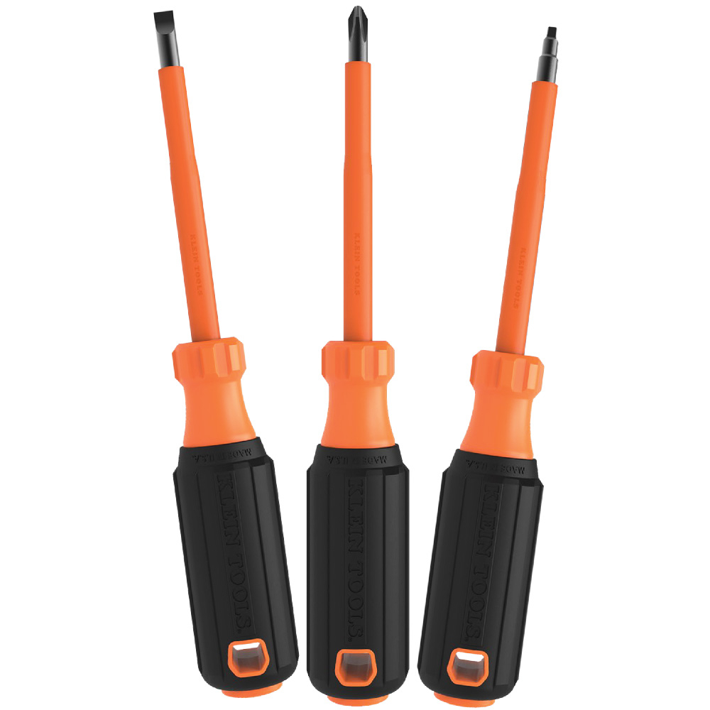 Klein Screwdriver Set, 1000V Insulated, 3-Piece (85073INS)