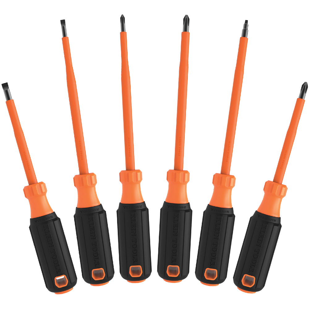 Klein Screwdriver Set, 1000V Insulated, 6-Piece (85076INS)