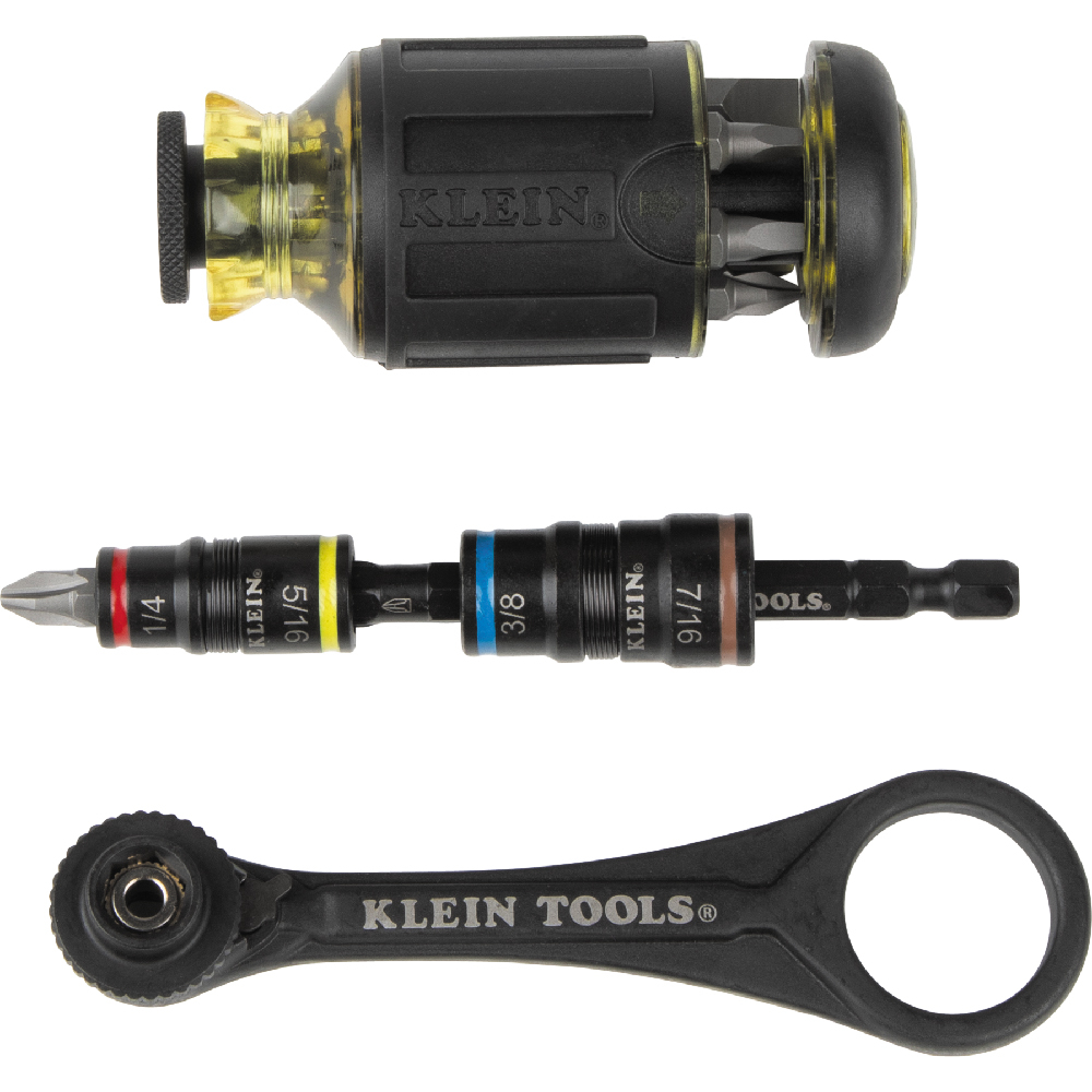 Klein Flip Socket, Mini Ratchet and Multi-Bit Driver Set, 3-Piece (85515HD)