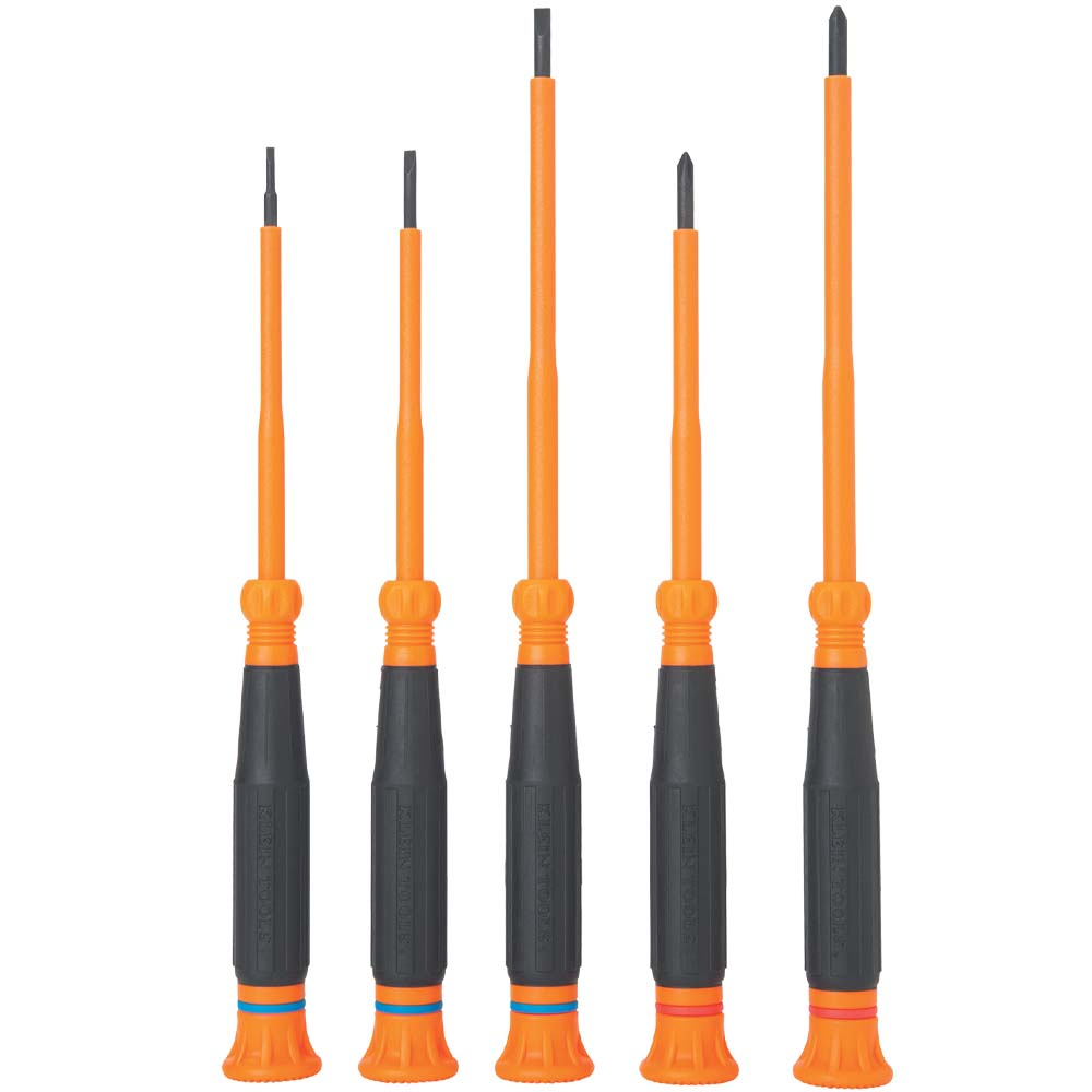 Klein Insulated Precision Screwdriver Set, 5-Piece (85615INS)
