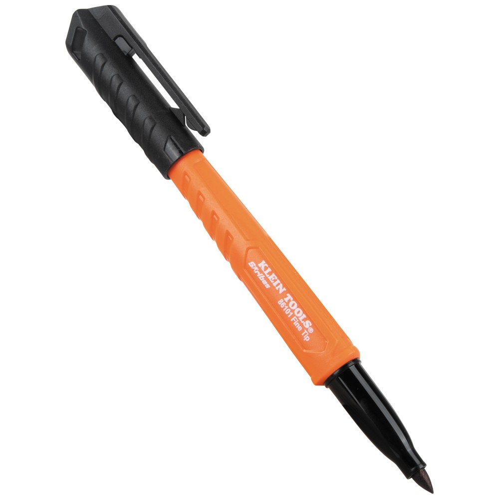 Klein Skribes™ Fine Tip Permanent Marker, Black, 1-Pack (86101)